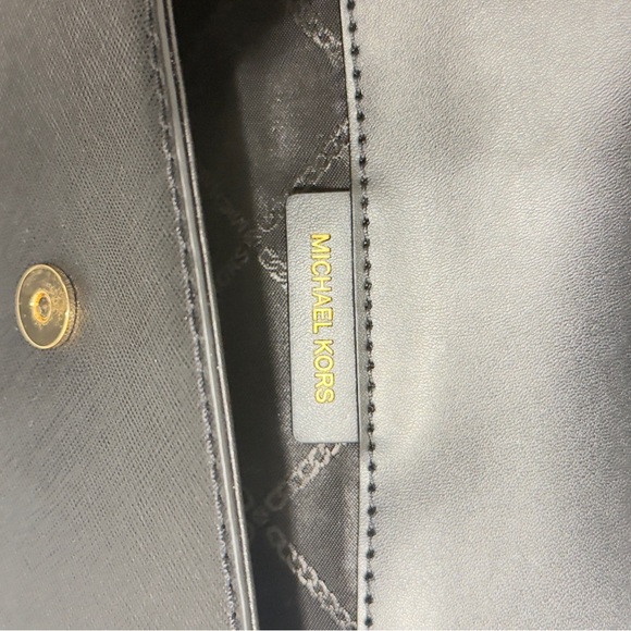 Michael Kors Elegant Black Crossbody with Gold Accents - Picture 7 of 8